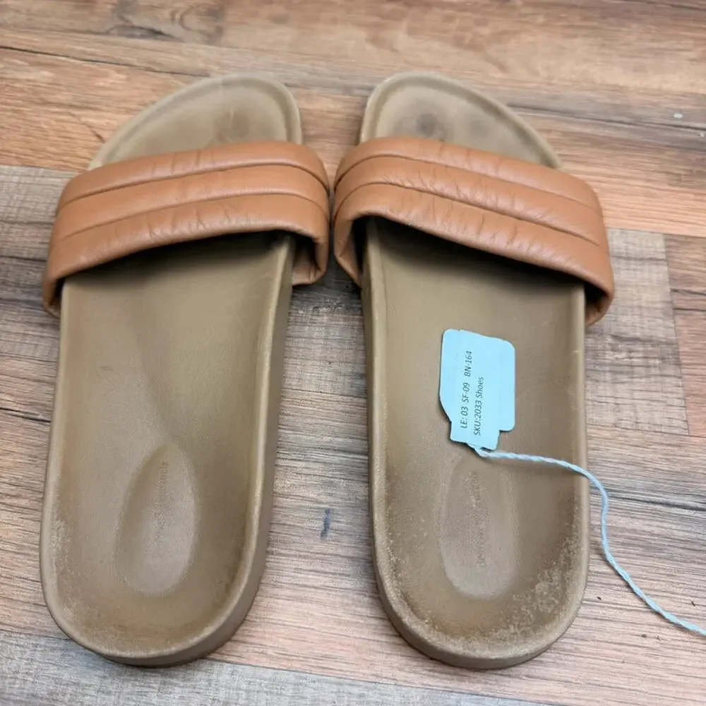 Beatrice Valenzuela Californin size 8 brown Leather slides Sandals